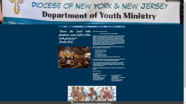NY/NJ Diocese launches Department of Youth Ministry web site