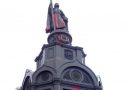 Red paint poured onto the monument to Holy Prince Vladimir in Kiev