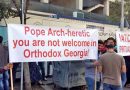 Georgia’s “Orthodox Parents” protest against pope visit