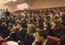 Metropolitan Hilarion meets with a large group of students from Italy