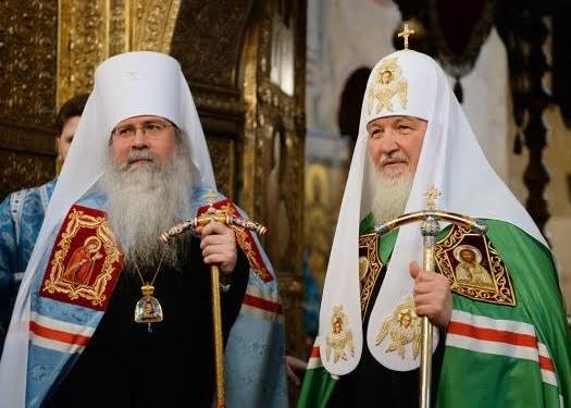 Patriarch Kirill Greets Metropolitan Tikhon with Anniversary of His Enthronement