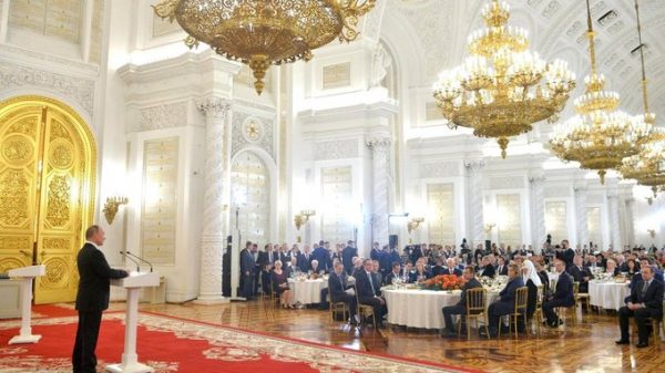 Patriarch Kirill attends state reception in Kremlin on the Day of Unity of the People
