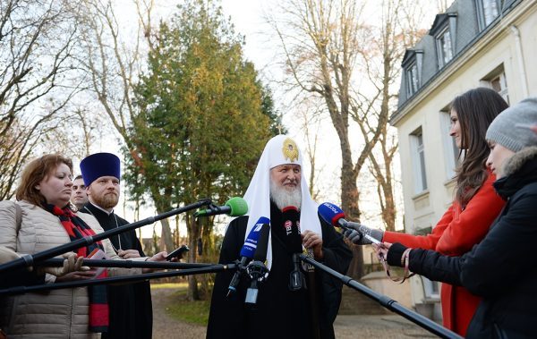 Primate of Russian Orthodox Church gives press conference at the conclusion of his visit to France