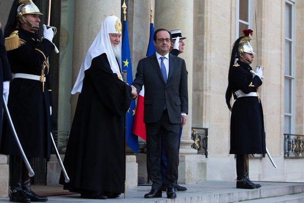 Patriarch Kirill meets with French president