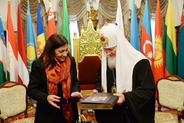 His Holiness Patriarch Kirill meets with Mayor of Paris Anne Hidalgo