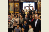 Prayers in Arabic and Church Slavonic are offered up in a Lebanese village