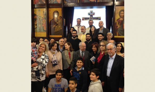 Prayers in Arabic and Church Slavonic are offered up in a Lebanese village