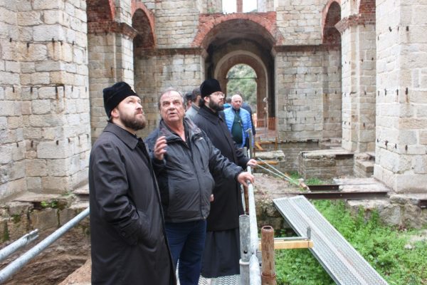 Metropolitan Hilarion on Holy Mount Athos. Photo: https://mospat.ru/