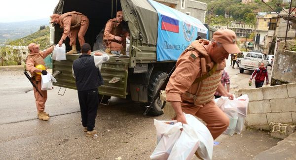 Russia Sends Easter-Timed Humanitarian Aid to Orthodox Town in Central Syria
