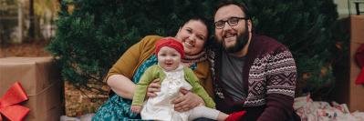 Deacon Thom Crowe with his family.