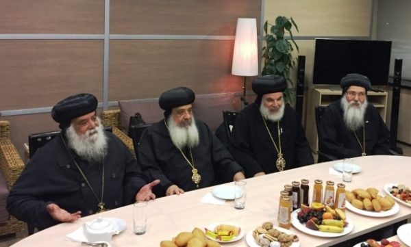 His Holiness Patriarch Kirill receives delegation of the Coptic Church