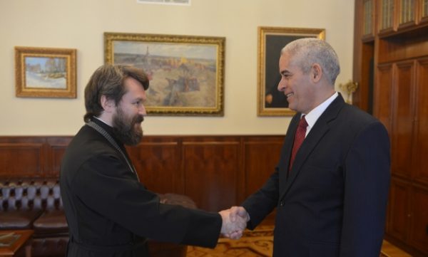 Metropolitan Hilarion Meets with Newly Appointed Ambassador of Cuba to Russia