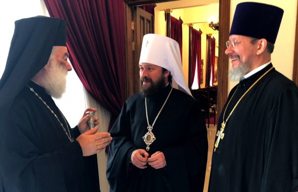 Metropolitan Hilarion Meets with His Beatitude Patriarch Theodoros of Alexandria