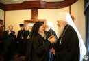 Members of the Ukrainian Orthodox Church’s Synod meet with Patriarch Bartholomew of Constantinople
