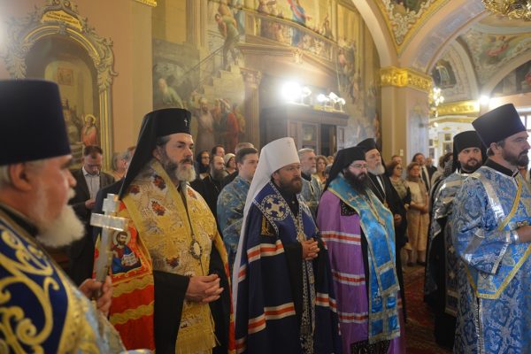 Metropolitan Hilarion of Volokolamsk attends the opening of an exhibition of the Bulgarian church art masterpieces