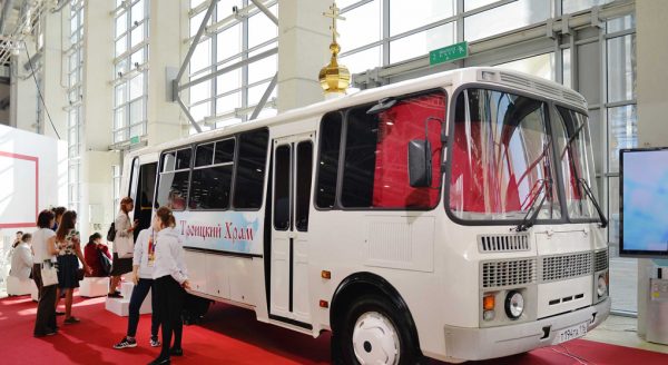 The Only Bus-Church in Russia Presented in Moscow