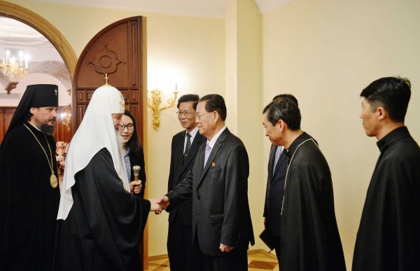 Patriarch Kirill Meets with Chairman of DPRK Orthodox Committee