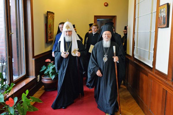 Primates of Church of Constantinople and Russian Orthodox Church Meet