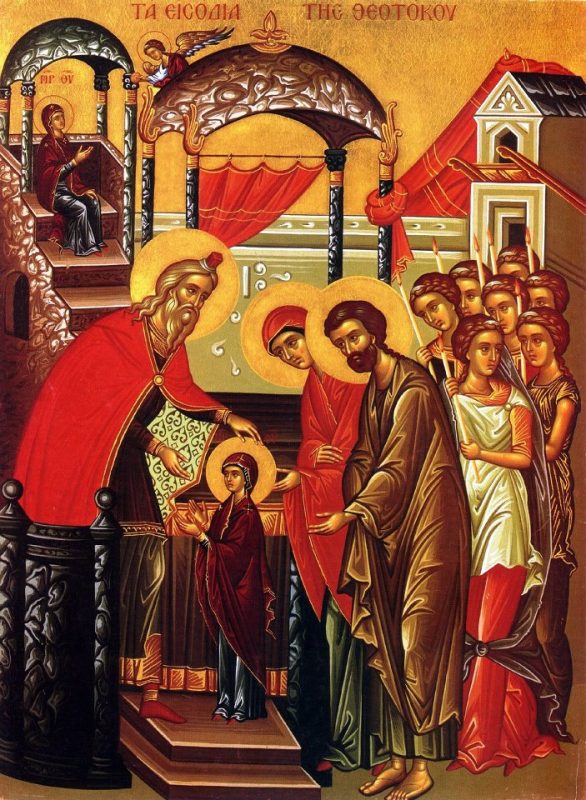 Today the Russian Church Celebrates the Entrance of the Theotokos to the Temple