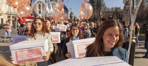 Pro-life Supporters Protest Outside NI Office in Response to Decriminalisation Demo