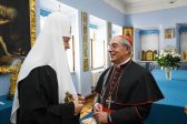 His Holiness Patriarch Kirill Meets with a Group of Pilgrims from the Roman Catholic Church