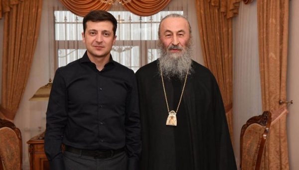 His Beatitude, Metropolitan Onuphry, Meets with Vladimir Zelensky