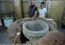 ‘Magnificent’ 1,500 Year-Old Baptismal Font is Discovered in Church at Birthplace of Jesus in Bethlehem