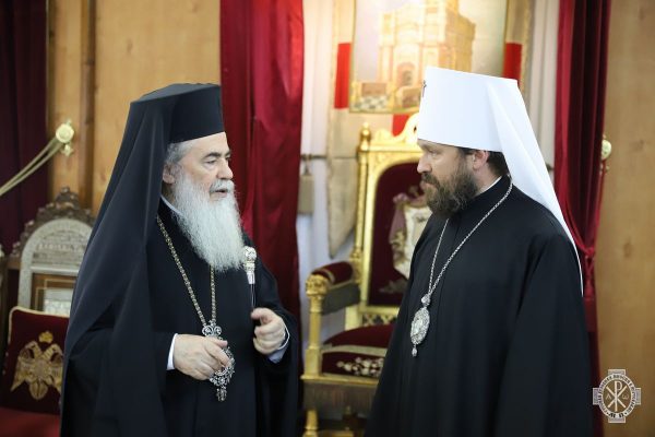 Metropolitan Hilarion Meets with Primate of the Orthodox Church of Jerusalem