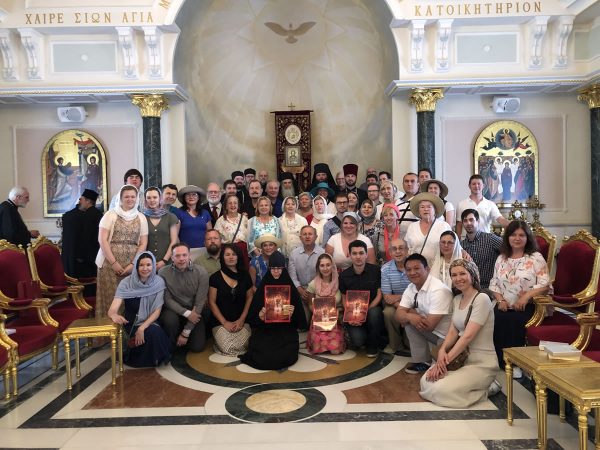 Pilgrims of the Russian Church Abroad Received by His Beatitude Patriarch Theophilos III of Jerusalem