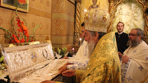 Relics of St Nephon the Patriarch of Constantinople Moved to New Silver Reliquary