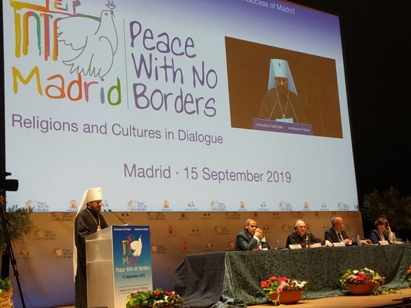 Metropolitan Hilarion Speaks at Opening of Interreligious Forum in Madrid