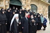 Prince Charles visits the Russian Convent of St Mary Magdalene, Equal-to-the-Apostles in Gethsemane