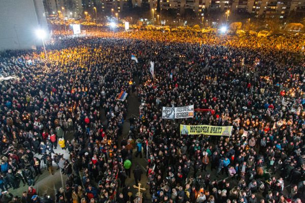 Largest Procession in Support of the Serbian Church Held in Montenegro