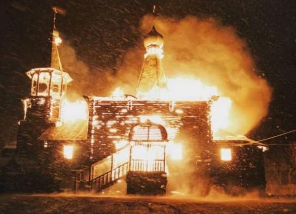 Unique Church Burned Down Near Optina Hermitage