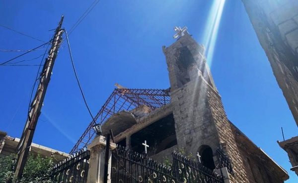 Humanitarian Aid Brought to the War-Damaged Dormition Church in Syrian City of Zabadani