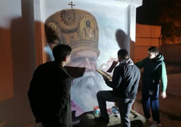 Mural of Metropolitan Amfilohije of Montenegro Appear in Serbia