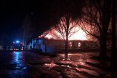 Fire Completely Destroys St. Basil Church in Donetsk Region