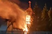 Fire Destroys Main Building with the Church of St. Peter Convent in Pavlodar