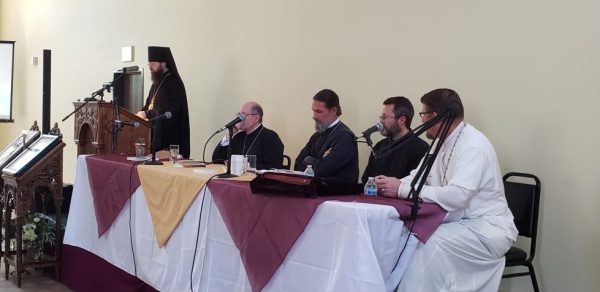 Bishop Irenei Addresses a Symposium on “The Mother of God in Our Lives” in Los Angeles