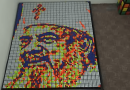 Mr Puzzle creates Patriarch Daniel portrait with 720 Rubik’s cubes as congratulation on His Beatitude’s 70th birthday