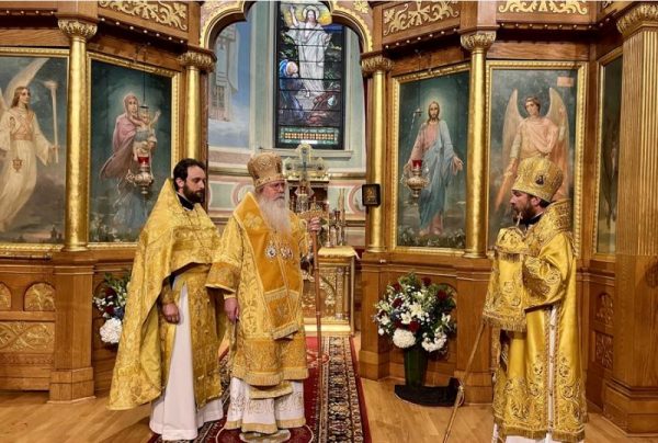 Metropolitan Tikhon Presides at the Divine Liturgy at St. Nicholas Russian Cathedral in New York City