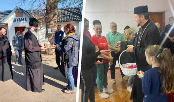 Bishops from Moldova and Romania Celebrate Pascha with Refugees