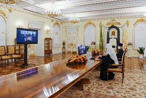 His Holiness Patriarch Kirill Talks with Primate of Serbian Orthodox Church