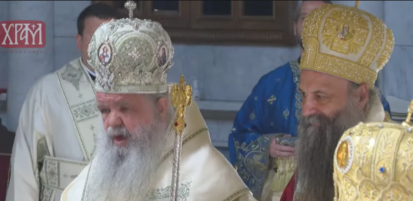 Concelebration of Divine Liturgy by the Serbian Patriarch and Archbishop of Ohrid in Belgrade (VIDEO)